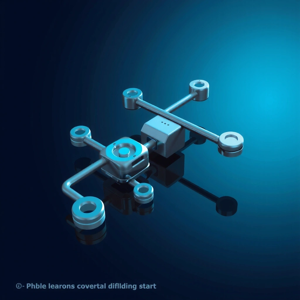 Abstract digital network visualization